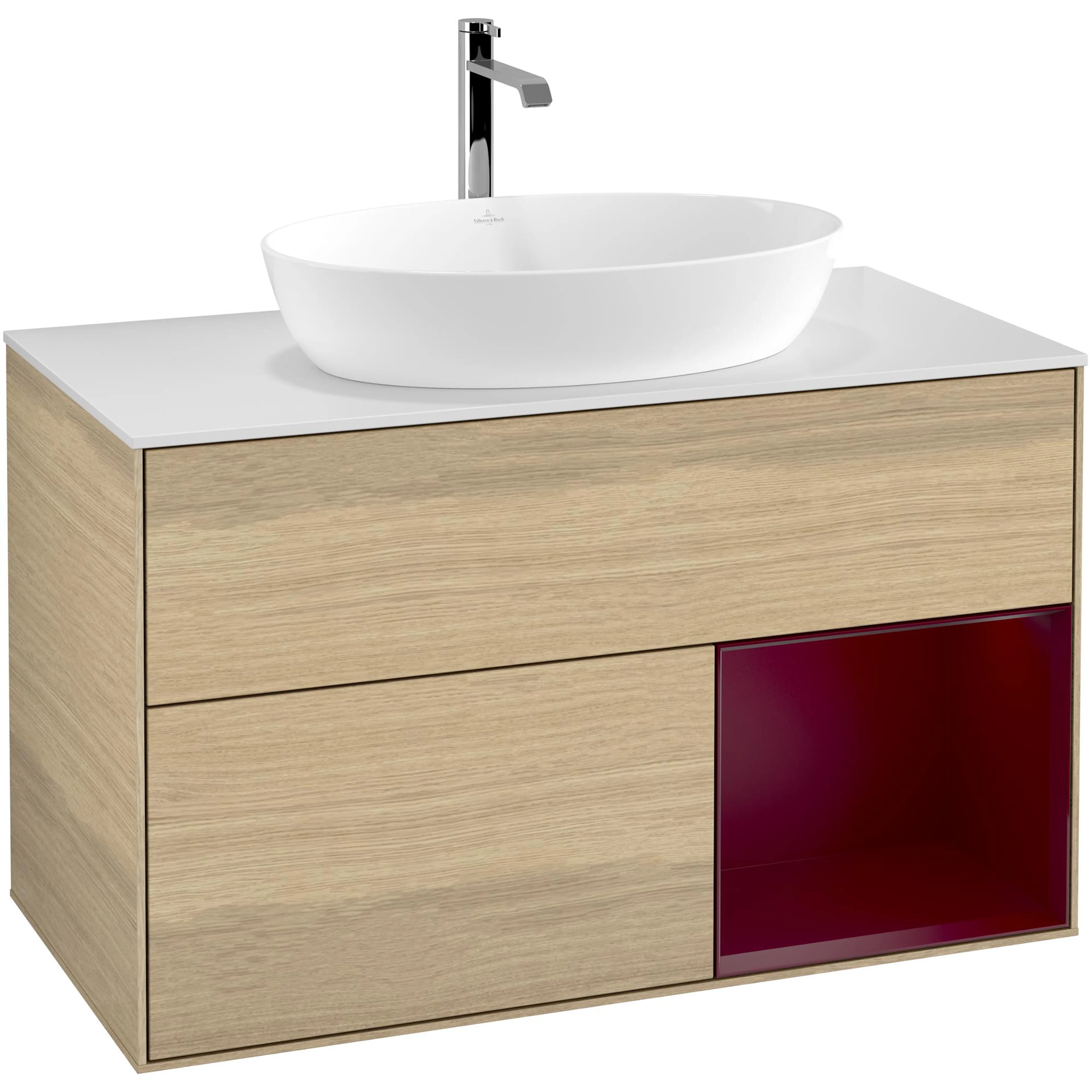 Tvättställsskåp Villeroy & Boch Finion med 2 Lådor Hylla och Bänkskiva för Fristående Tvättställ från Artis & Collaro