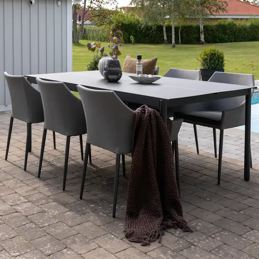 Matgrupp Venture Home Modena 200x100 cm med 6 Spoga Matstolar