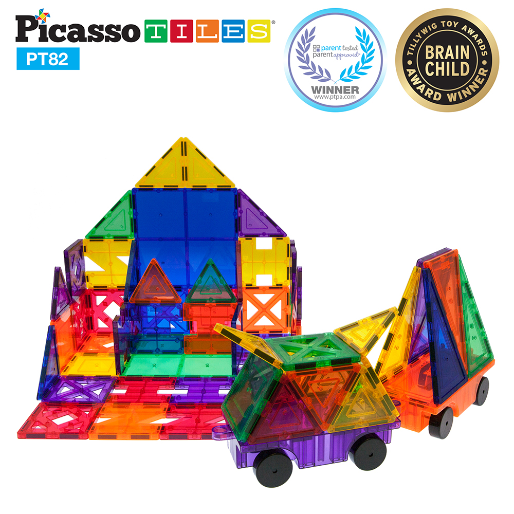 Magnetplattor Picasso Tiles 82 bitar