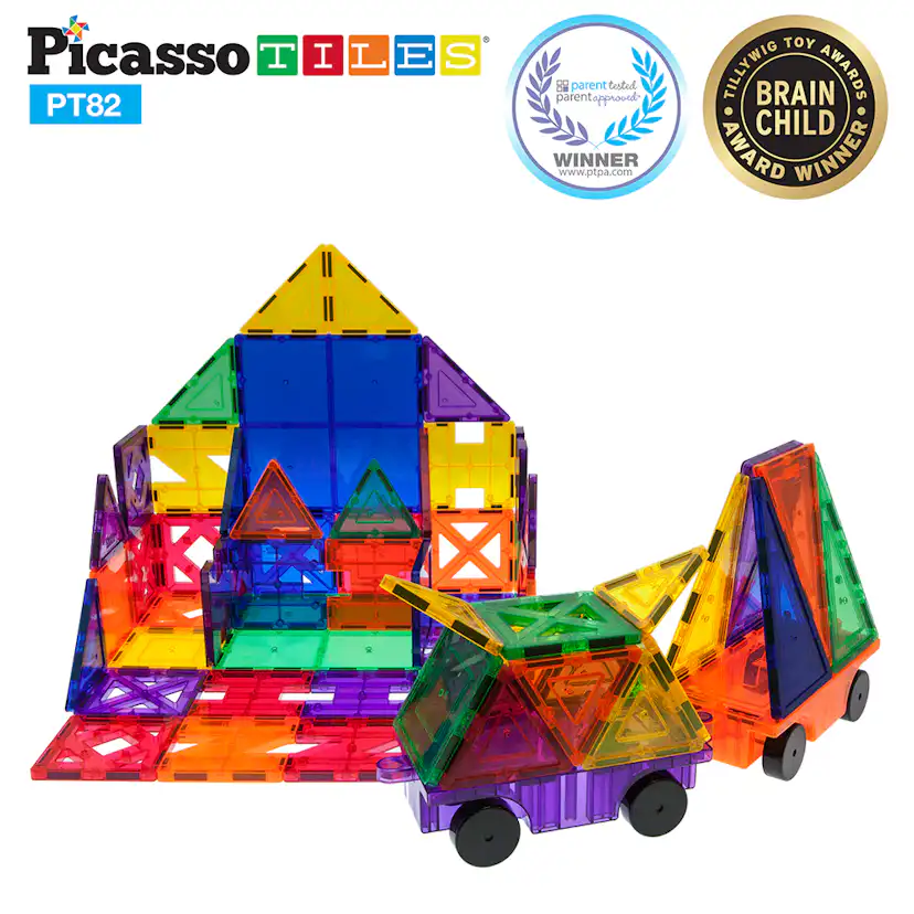 Magnetplattor Picasso Tiles 82 bitar