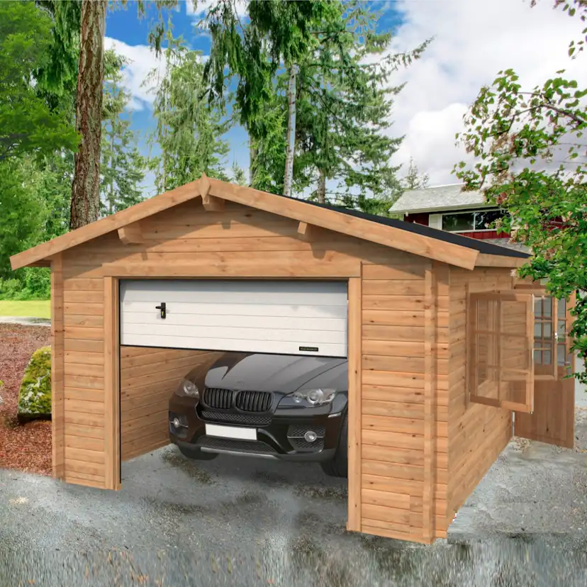 Garage Palmako Roger 19,0 m2 med Takskjutport