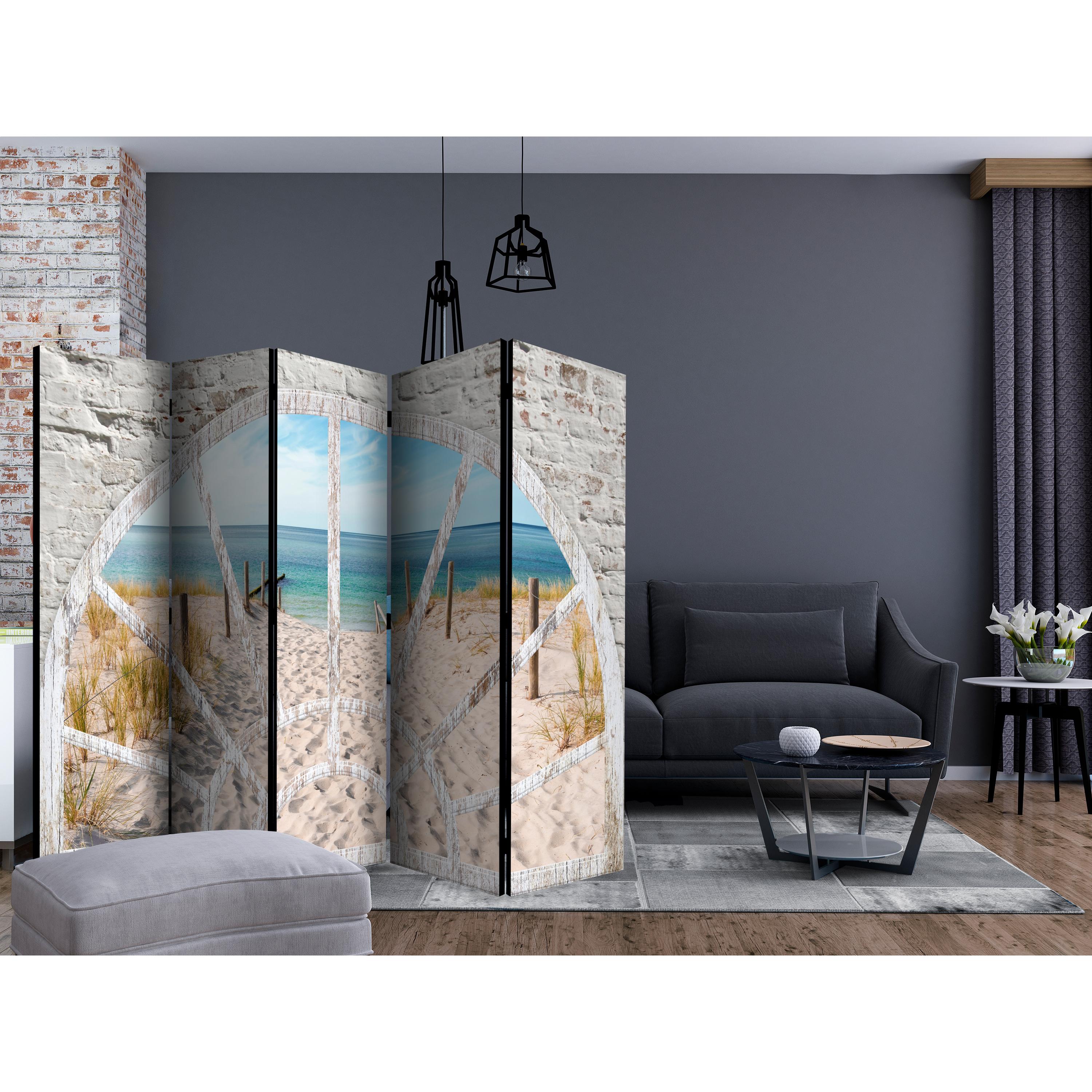 Rumsavdelare Skärmvägg Arkiio Window View Beach II 225x172 cm