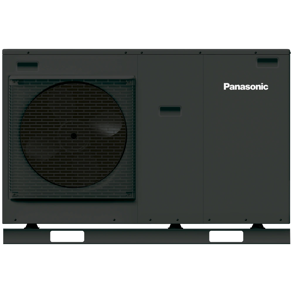 Luft-vattenvärmepump Monoblock Panasonic Aquarea High Perfomance J-Gen WH-MDC07J3E5-1 Antracitgrå 7kW Med inbyggd elpatron 3kW