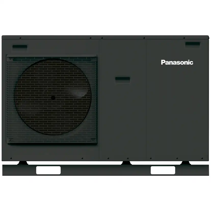 Luft-vattenvärmepump Monoblock Panasonic Aquarea High Perfomance J-Gen WH-MDC07J3E5-1 Antracitgrå 7kW Med inbyggd elpatron 3kW