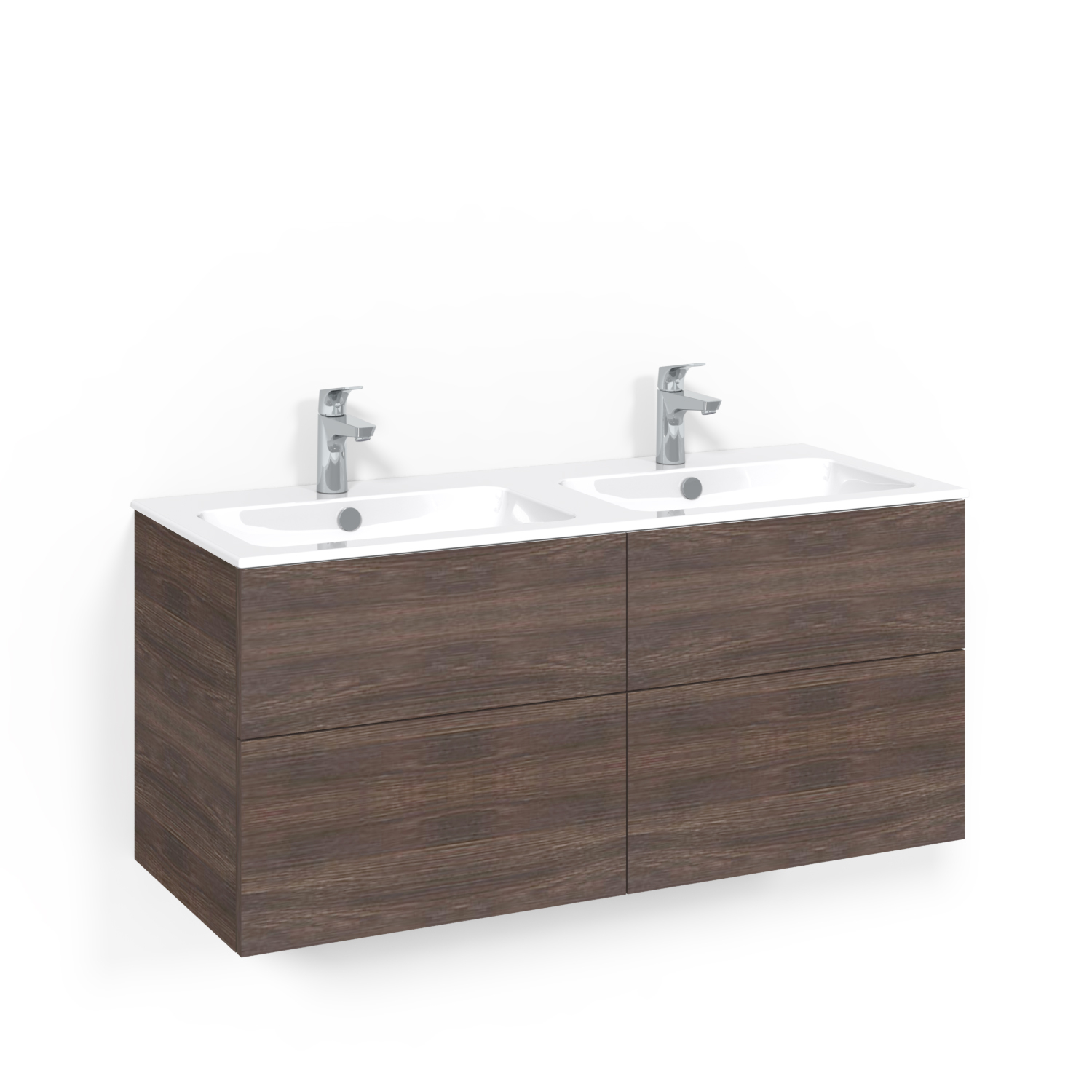 Crown Kommod 120x14D Brun Ask Plain Light 14 Bredd: 1200 mm, Brun Ask