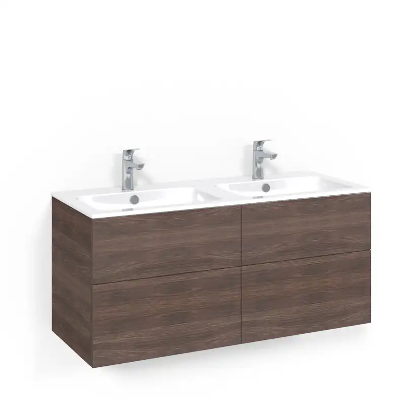 Crown Kommod 120x14D Brun Ask Plain Light 14 Bredd: 1200 mm, Brun Ask