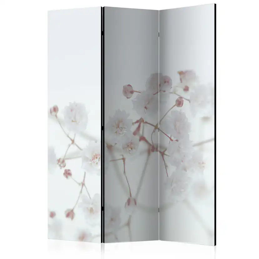 Rumsavdelare Skärmvägg Arkiio White Flowers 135x172 cm