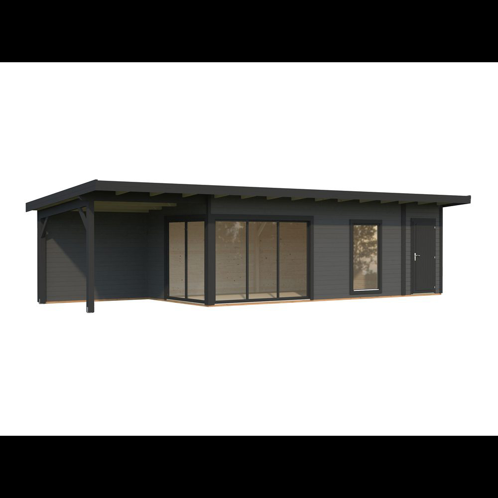 Stuga Palmako Andrea 30,4 m² Slide Plus (inv. 21,1+7,9 m²)