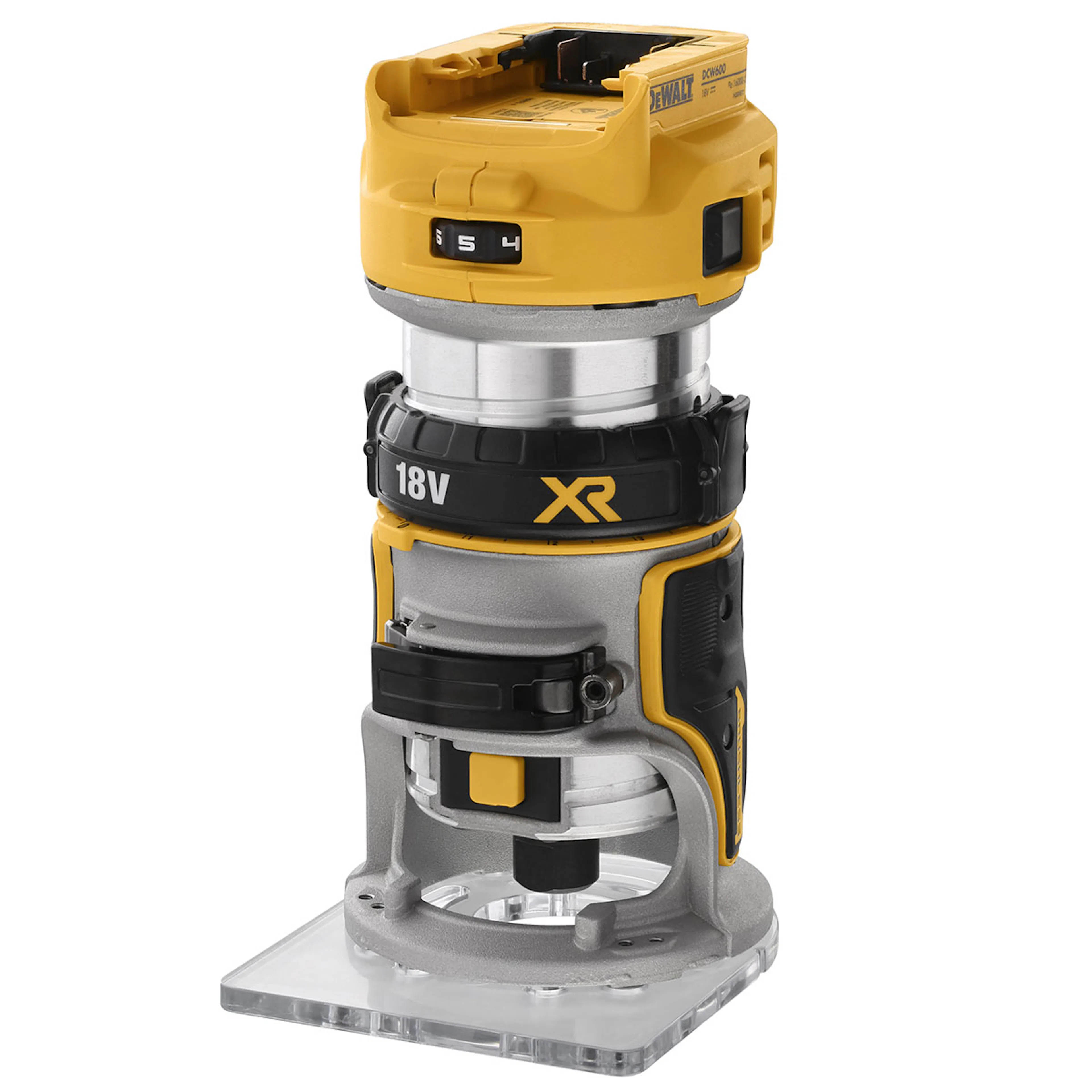 Handöverfräs Dewalt DCW600N 18V utan Batteri och Laddare