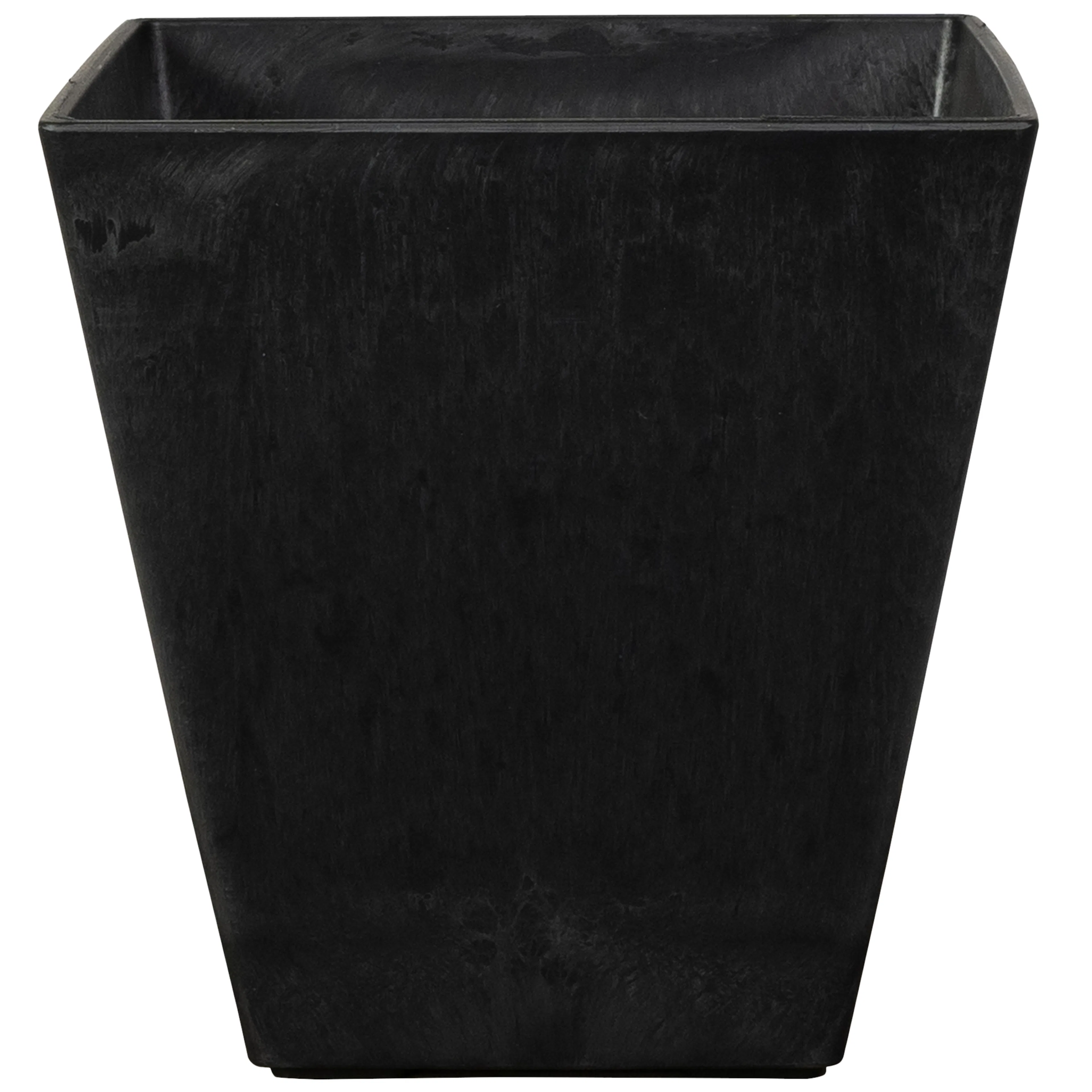 Kruka Artstone Ella Svart 15 x 15 x 15 cm