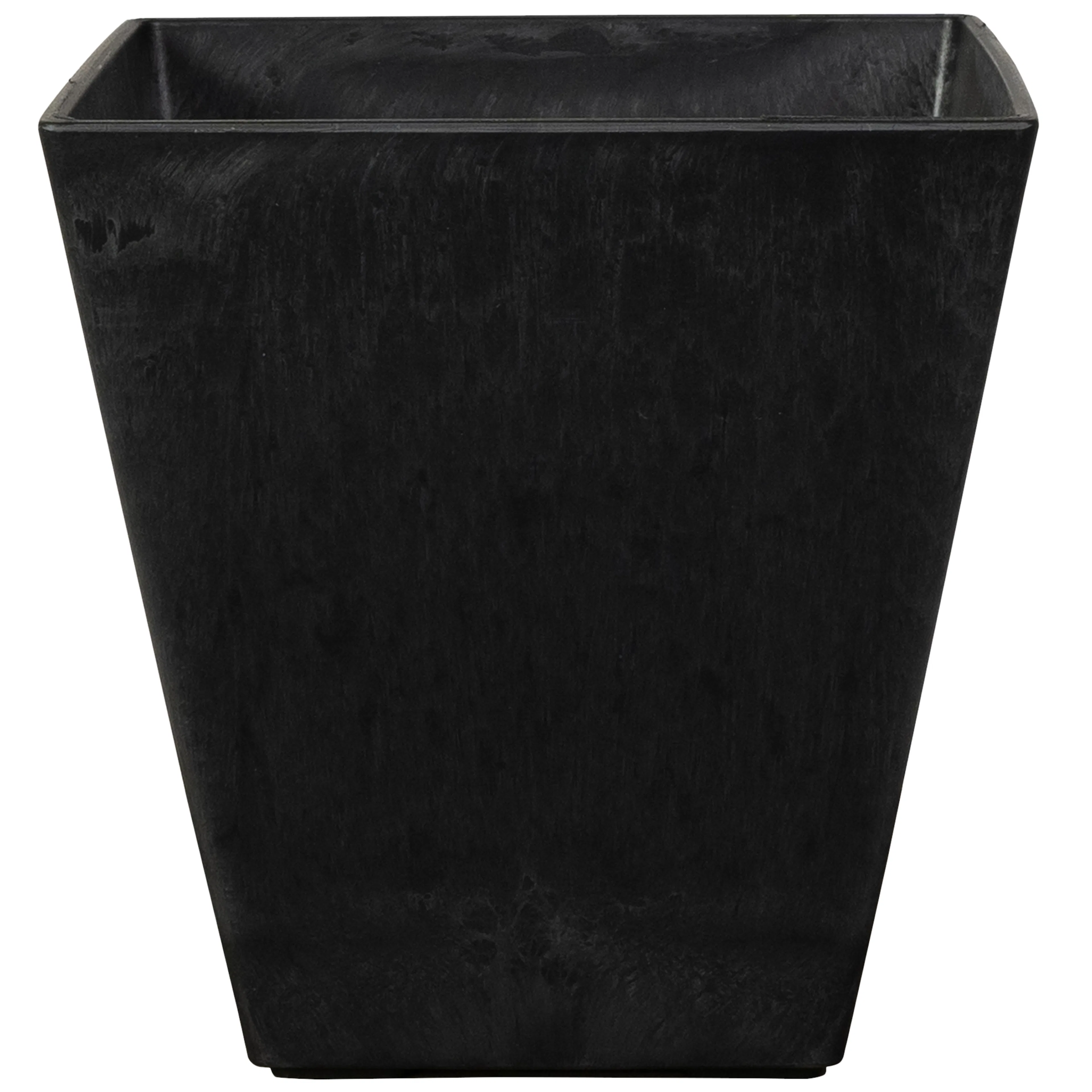 Kruka Artstone Ella Svart 15 x 15 x 15 cm