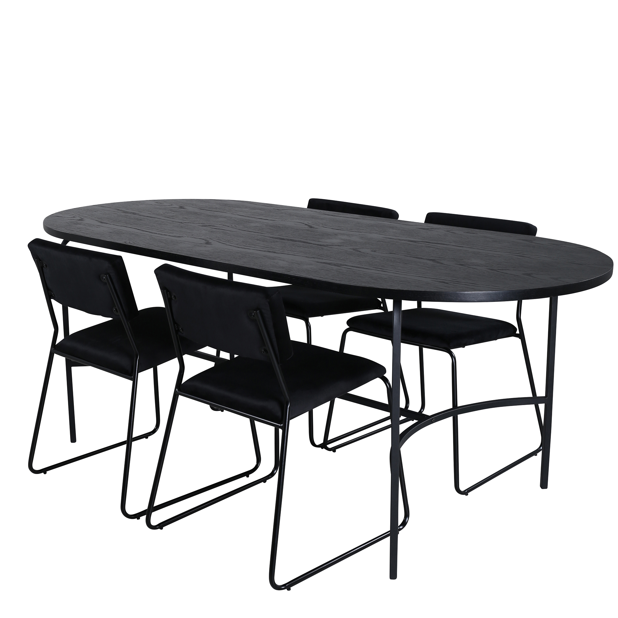 Matgrupp Venture Home San Francisco med 4 Kungshamn Stolar Sammet