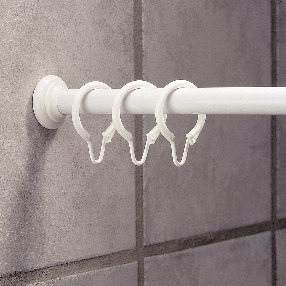 Duschring Debel Med Låsning Vit 12st