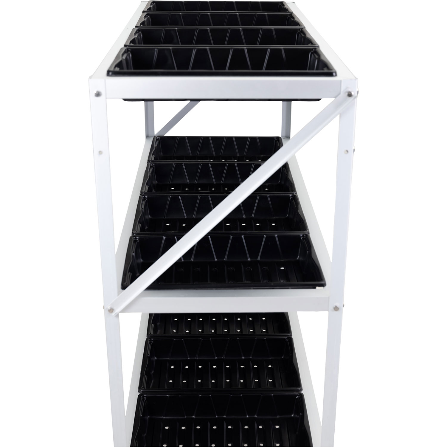 Växthusbord Metalcraft 113cm med planeringslådor