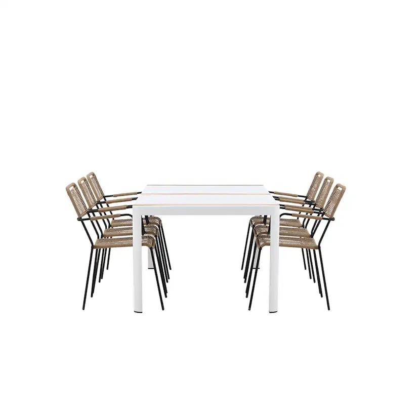 Matgrupp Venture Home Togo med 6 Lindos Stolar