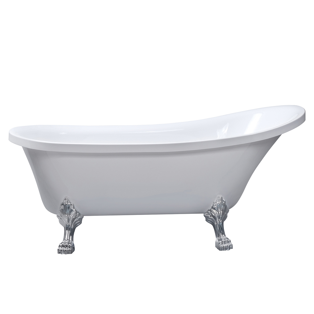 Lykke Badkar med tassar Nordic Deluxe 1700x750x730mm, vit Längd: 170cm