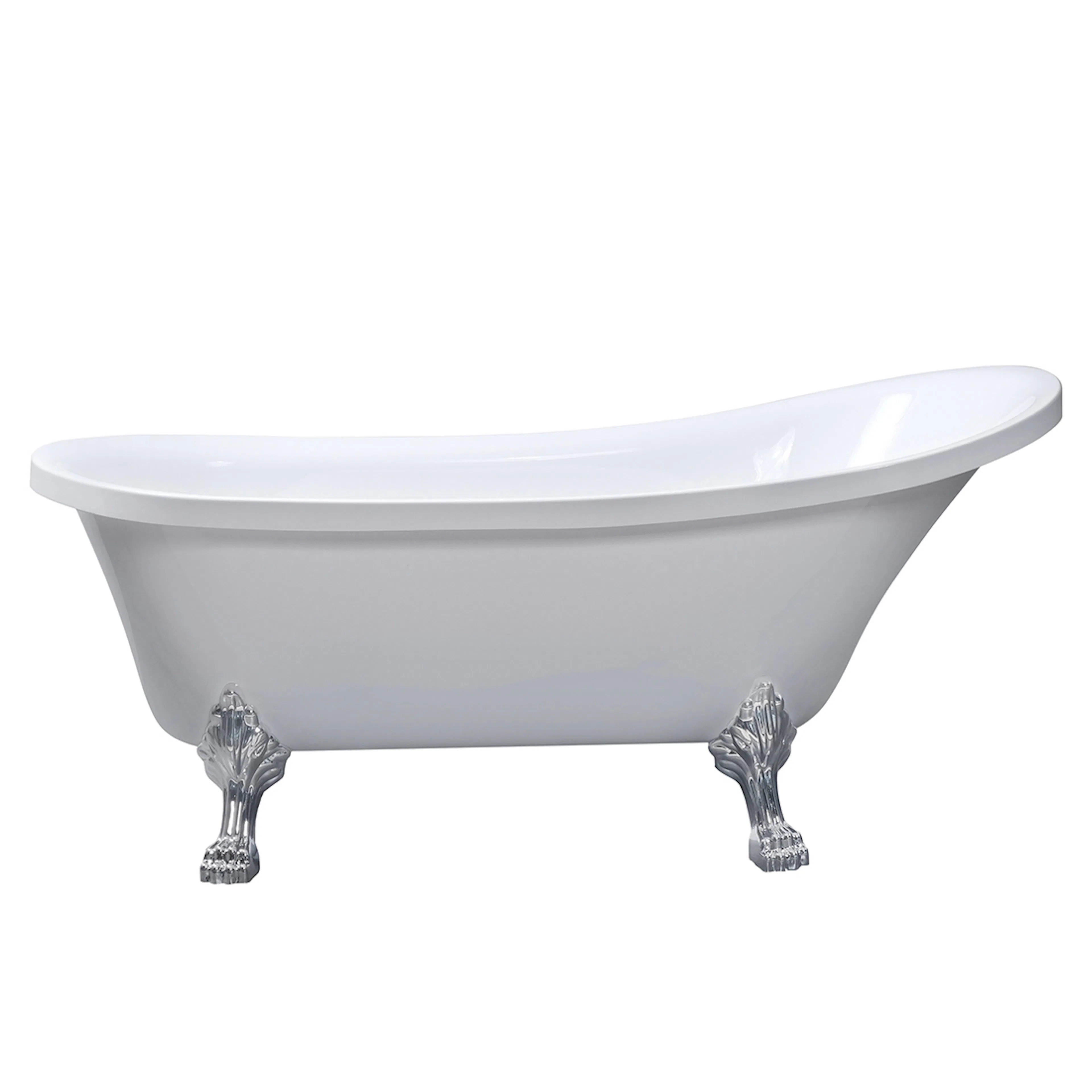 Lykke Badkar med tassar Nordic Deluxe 1700x750x730mm, vit Längd: 170cm