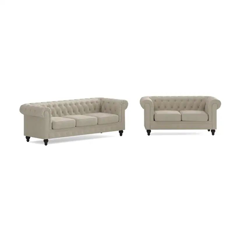 Soffgrupp Manor House Chesterfield Lyx 3-sits och 2-sits
