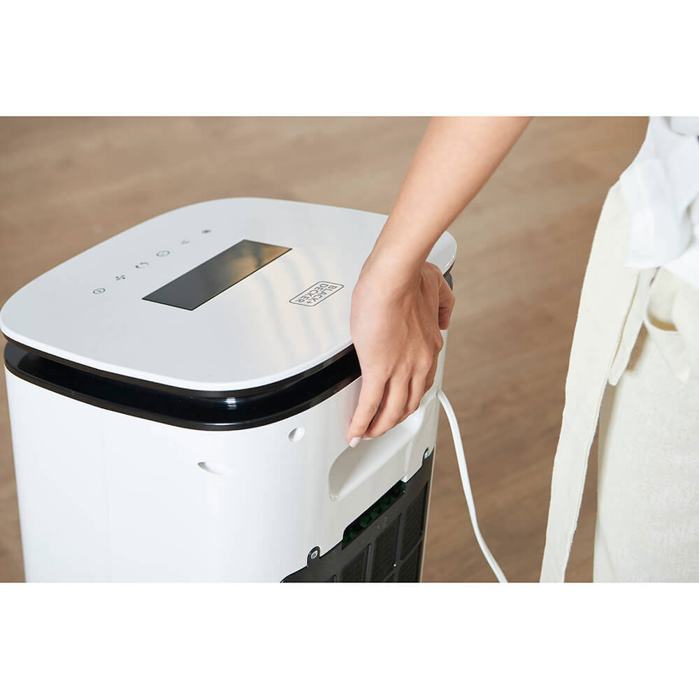 Luftkylare Black+Decker BXAC7E LED Display Vit, Multifunktionell & Effektiv Kylaggregat