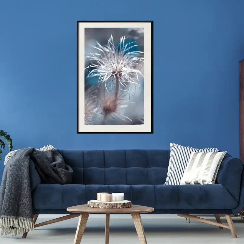 Poster Artgeist Affisch Plant in Blues