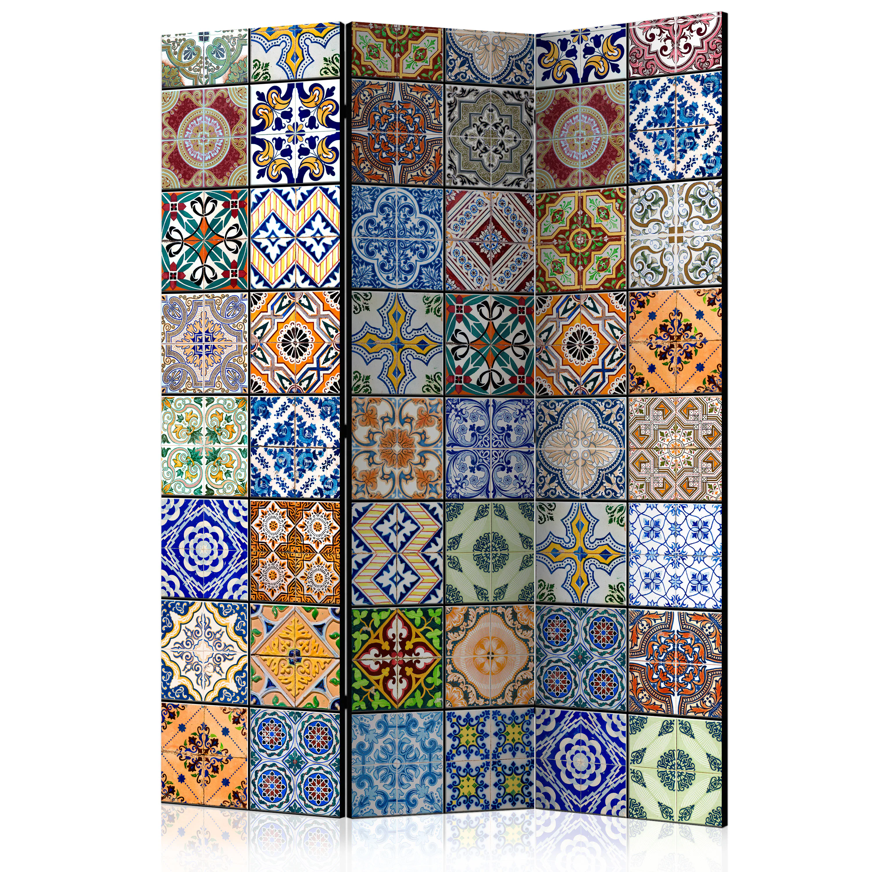 Rumsavdelare Skärmvägg Arkiio Colorful Mosaic 135x172 cm