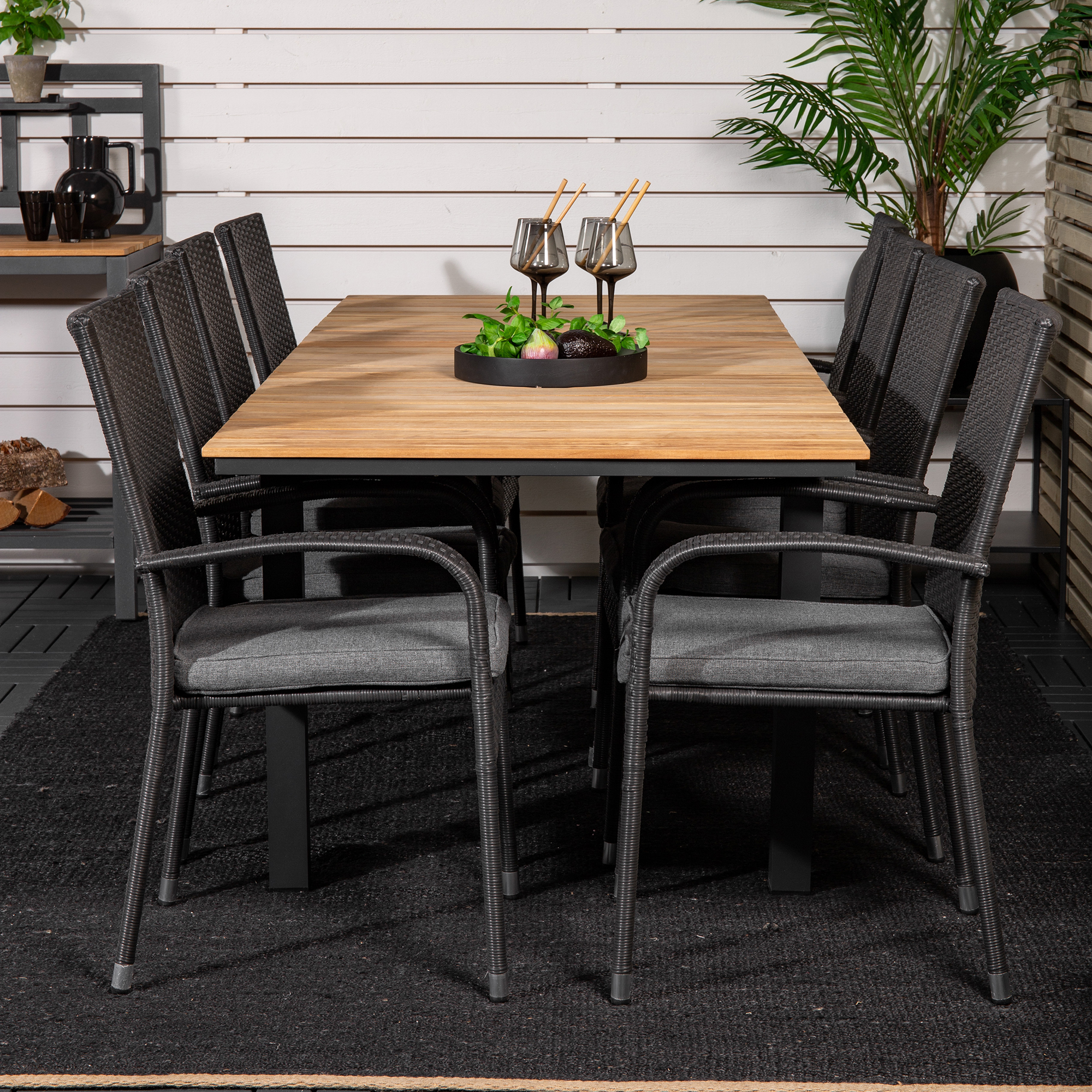Matgrupp Venture Home Meya 160/240 med 8 Asta Stolar