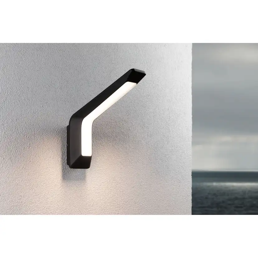 Fasadbelysning LED Paulmann Merano med Skymningsstyrd rörelsedetektor IP44 230V