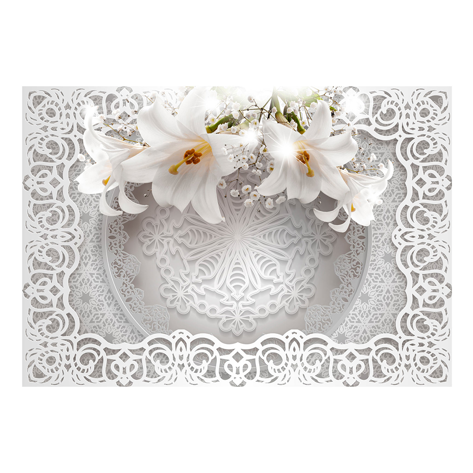 Lilies and Ornaments 150x105 Storlek: 150x105 cm