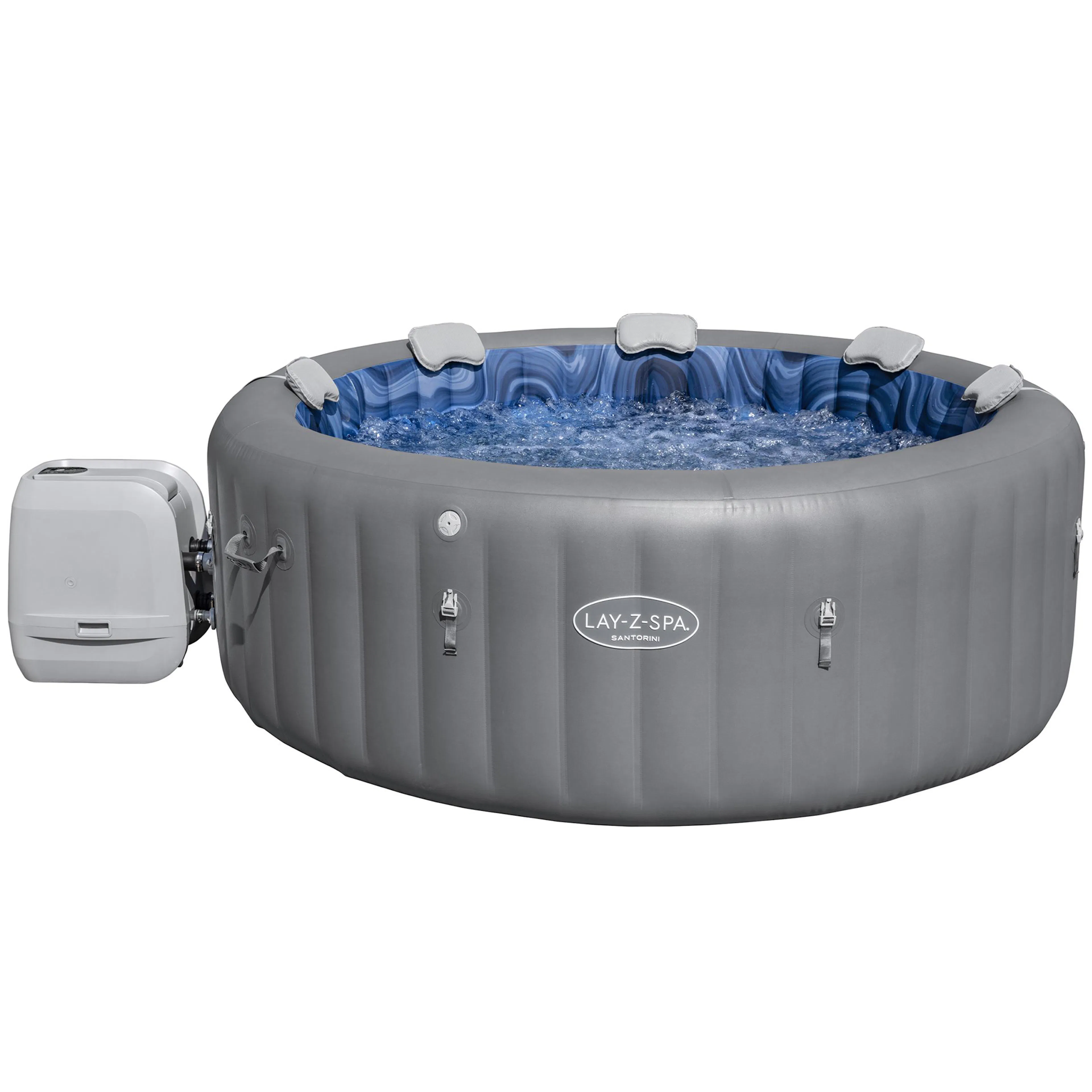 Uppblåsbart Spabad Bestway Lay-Z Santorini Hydrojet Pro