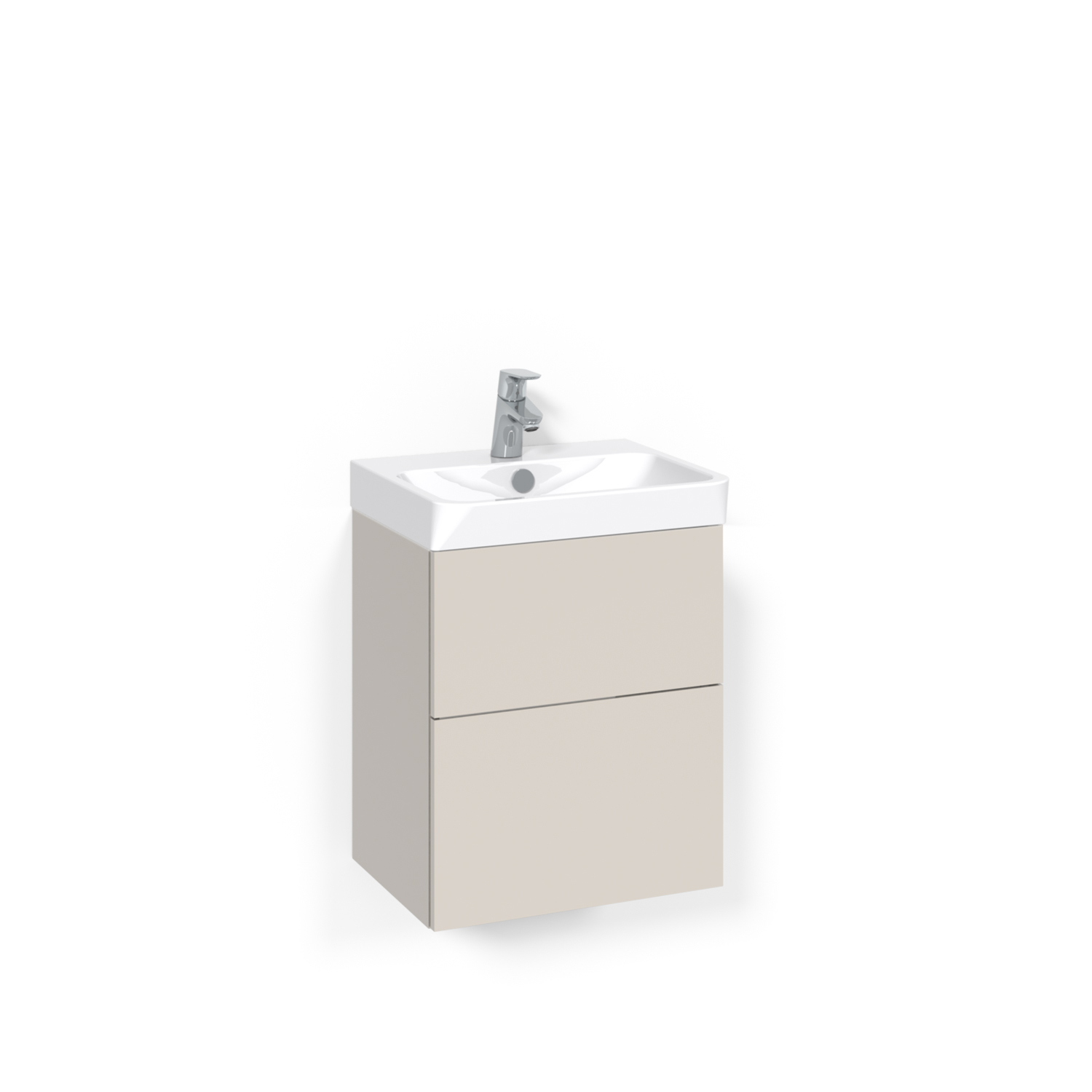 Crown Kommod 45x35 Beige Plain Push-open Light 70 Bredd 450 mm, Beige, Push Open
