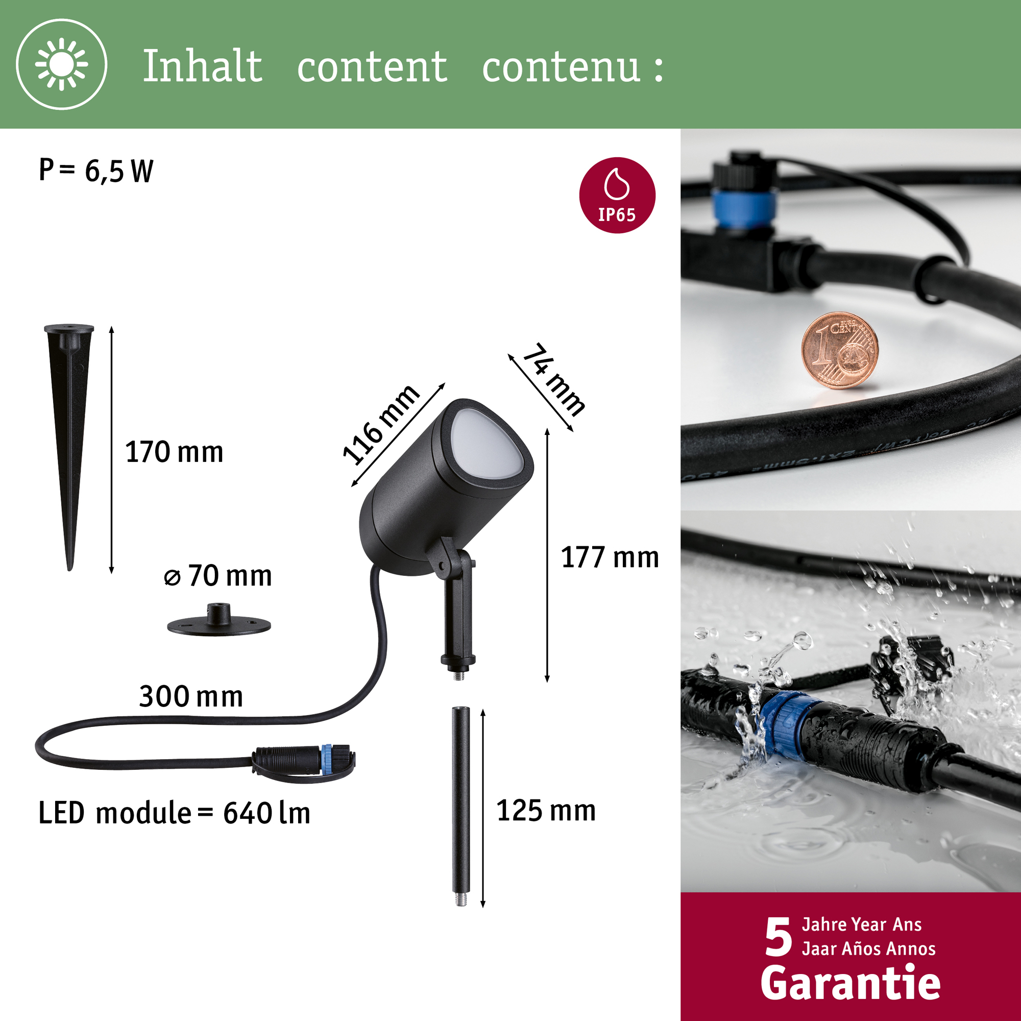 Spotlight Paulmann Shira Plug & Shine LED Smart Home Zigbee 3.0 IP65 24V