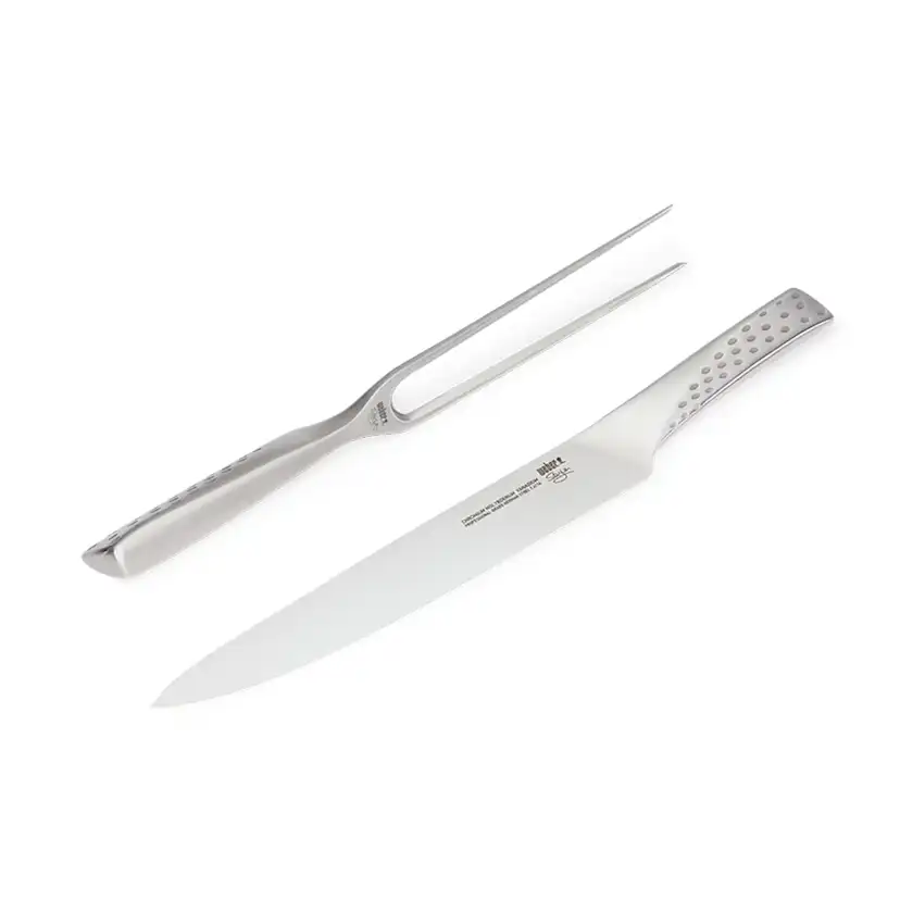 Förskärarset Weber Style Rostfritt Stål Kniv & Gaffel