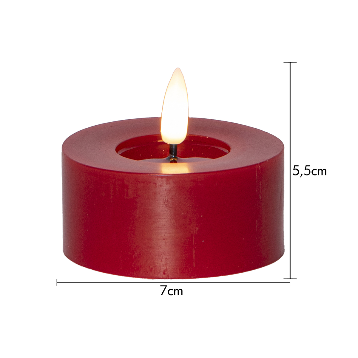 LED-Värmeljus Star Trading Flamme Flow 7x5 cm 2-pack