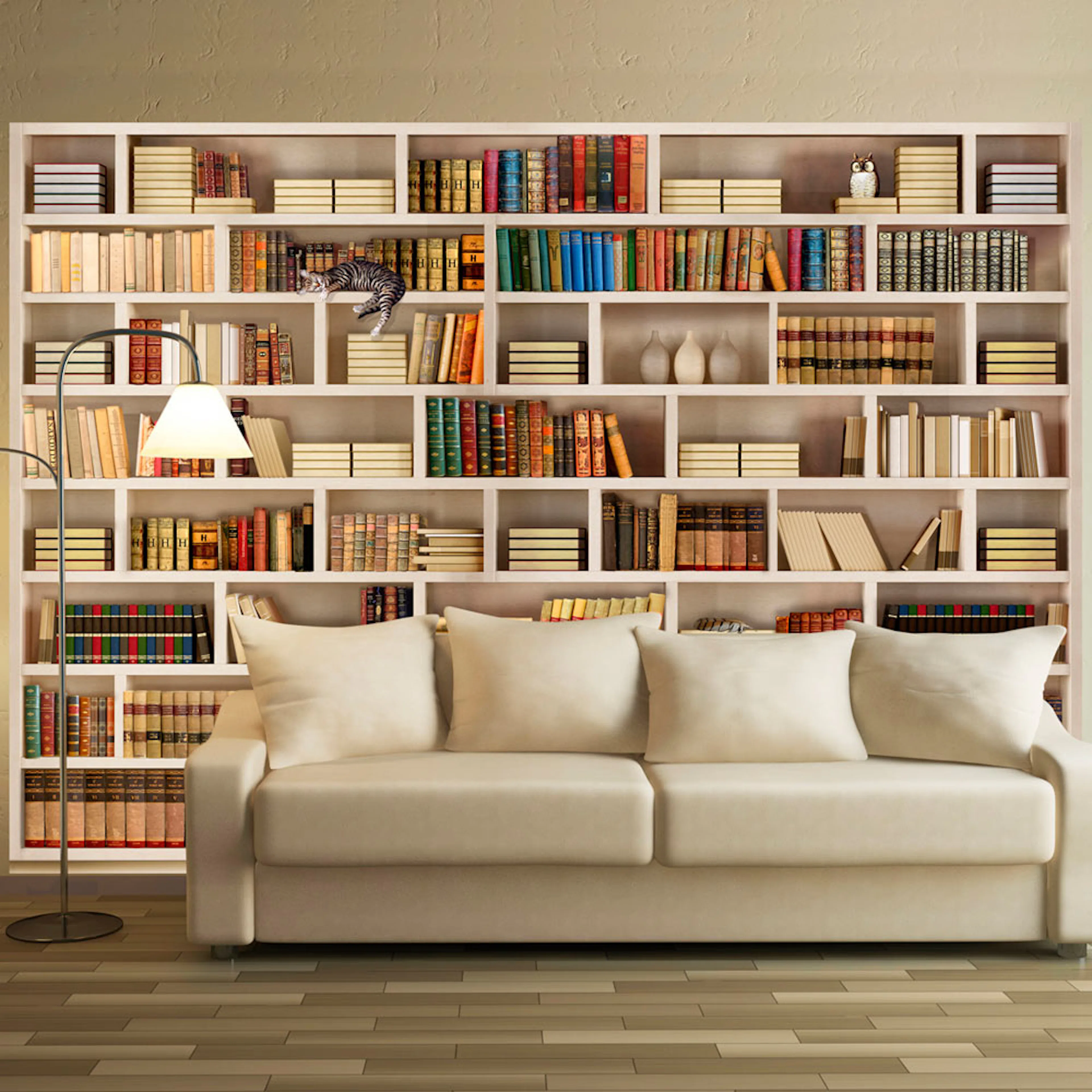Fototapet Arkiio Självhäftande Home Library
