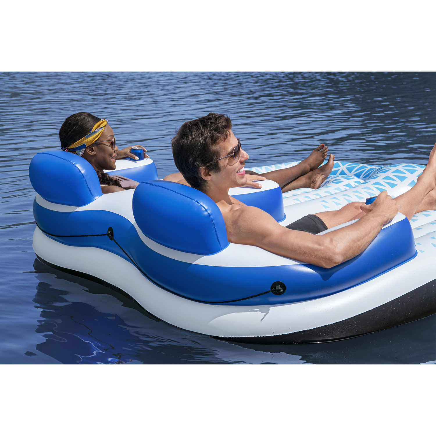 Badmadrass Bestway Hydro Force Indigo Wave Double Lounge 196 cm