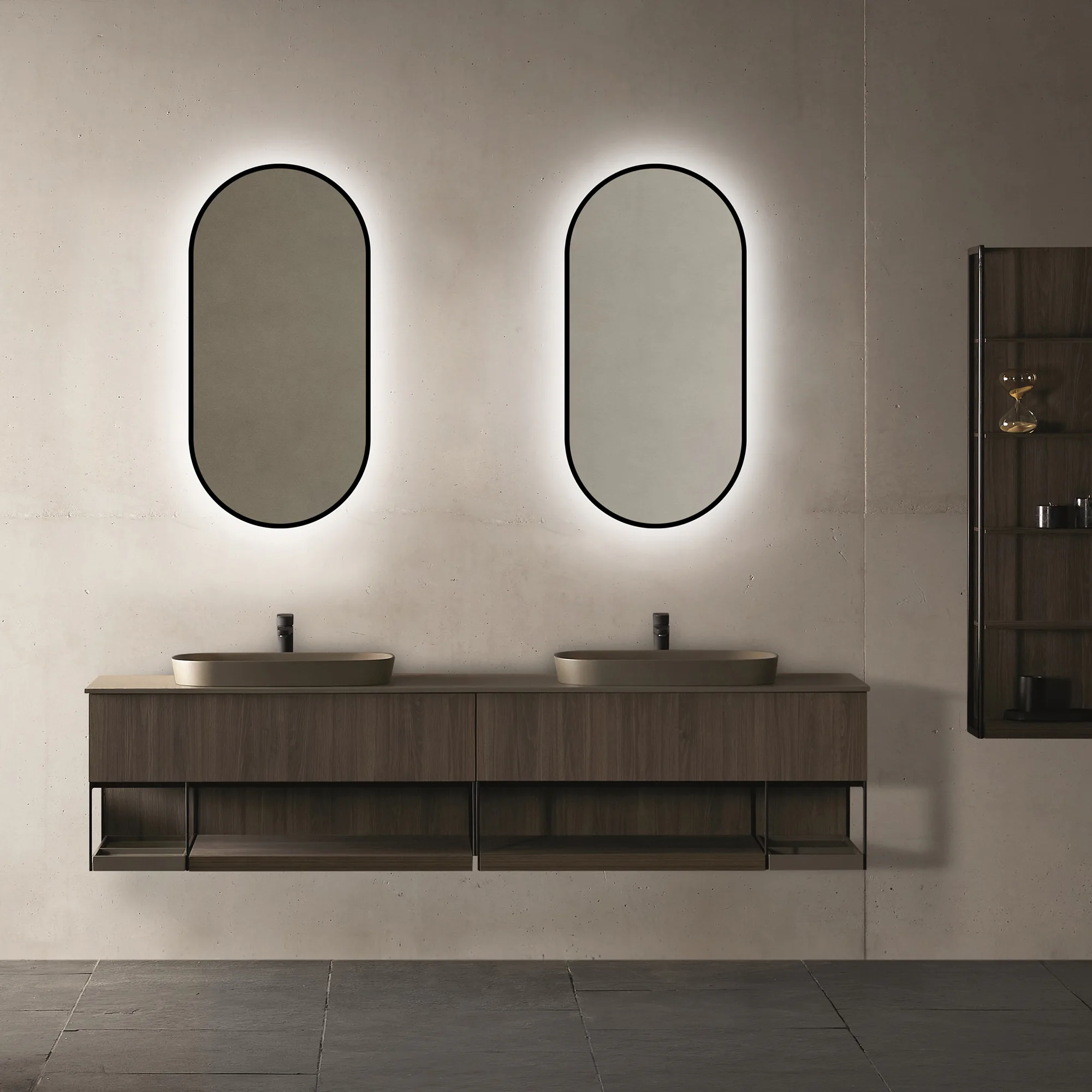 Mirror Bathlife NÖJA 40/O1 ECO (MBMS) Aluminium 400 mm