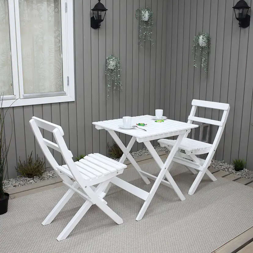 Caféset Baltic Garden Wilma Bord med 2 Knohult Stolar