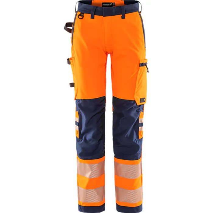 Varselorange/Marinblå