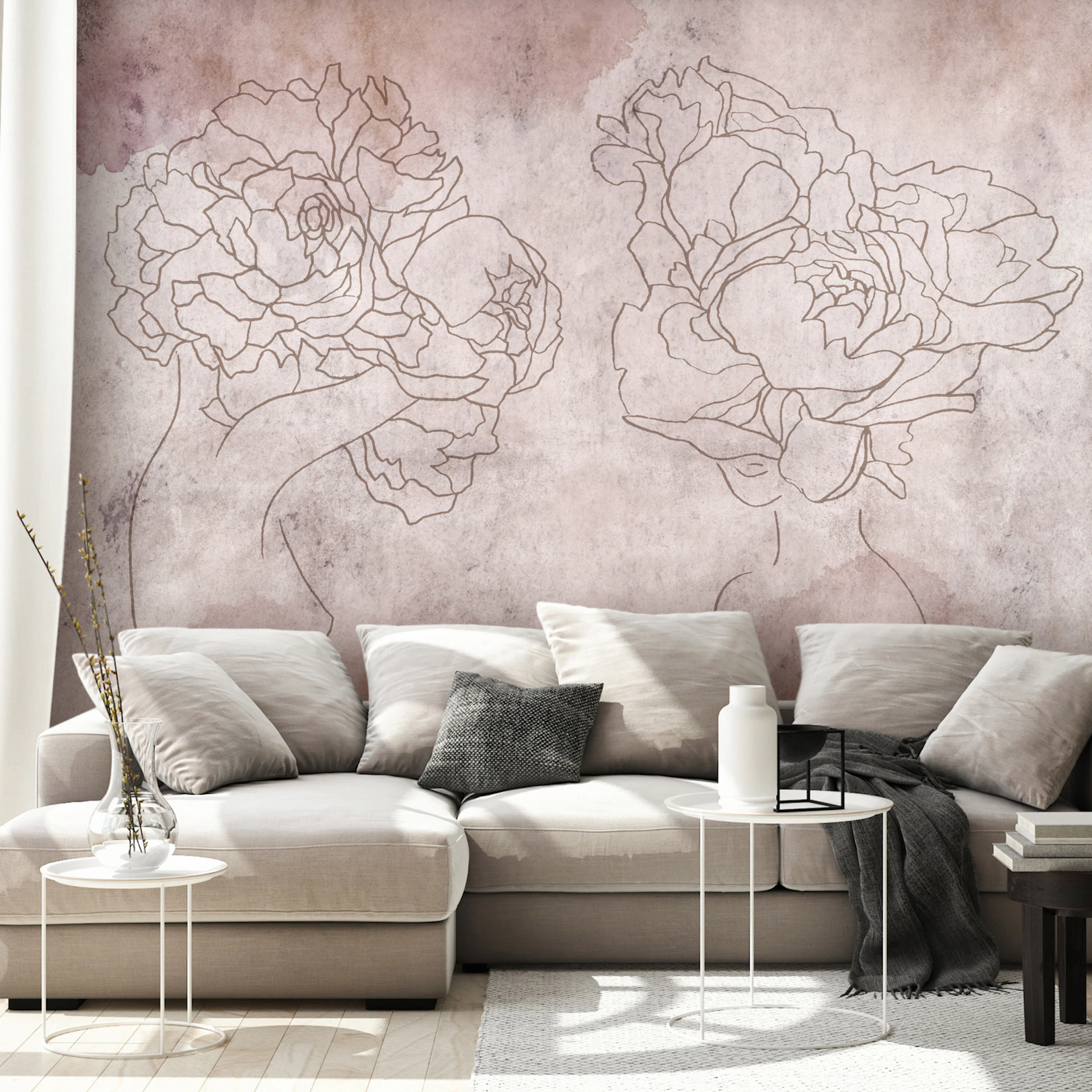 Fototapet - Flowery Wardrobe 450x315 450x315 cm