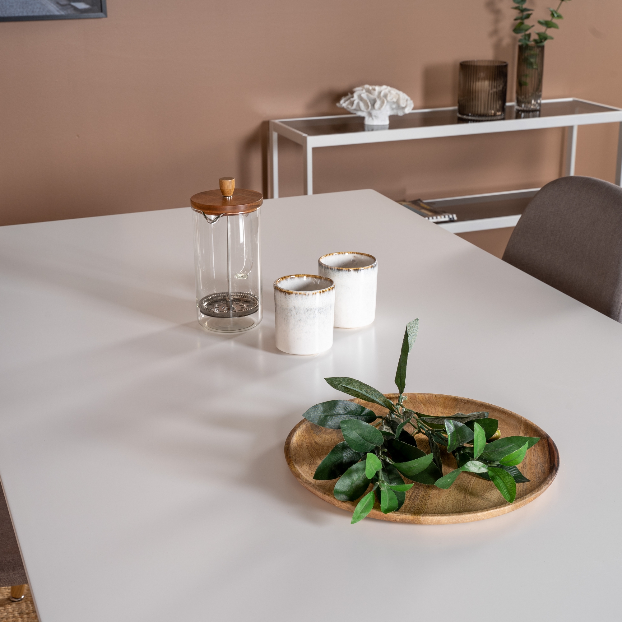 Matgrupp Venture Home Pobbie med 4 Stolar Polyestertyg