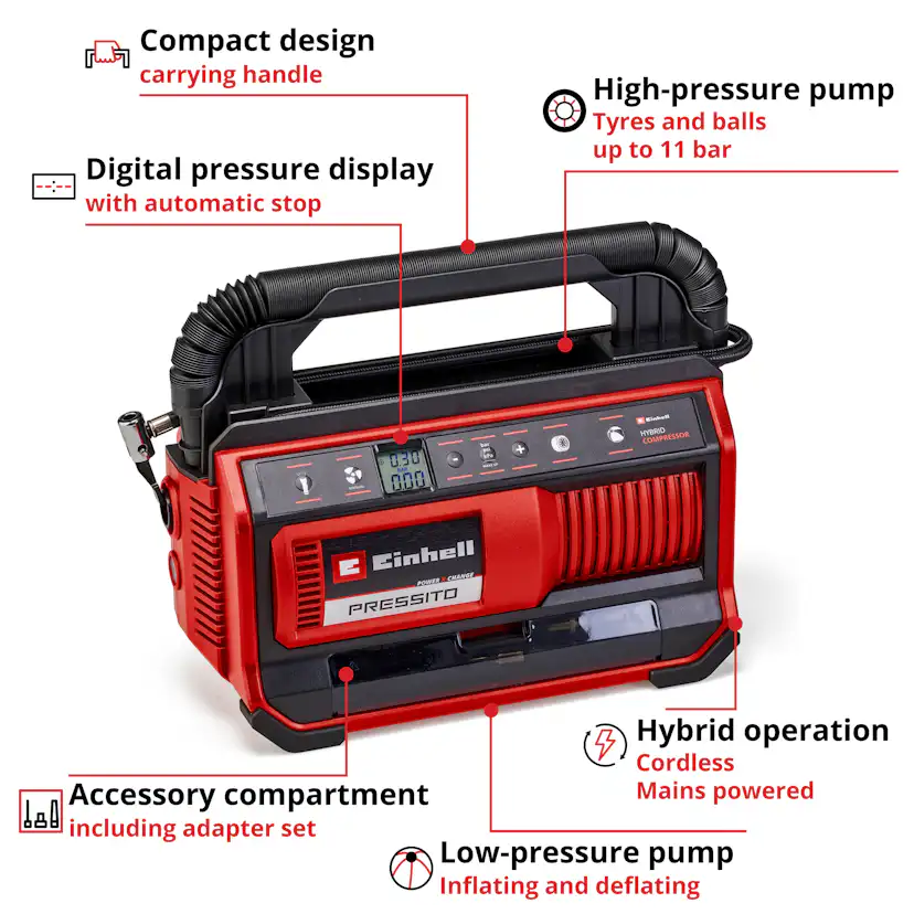 Hybridkompressor Einhell PRESSITO 18/25 Hybrid