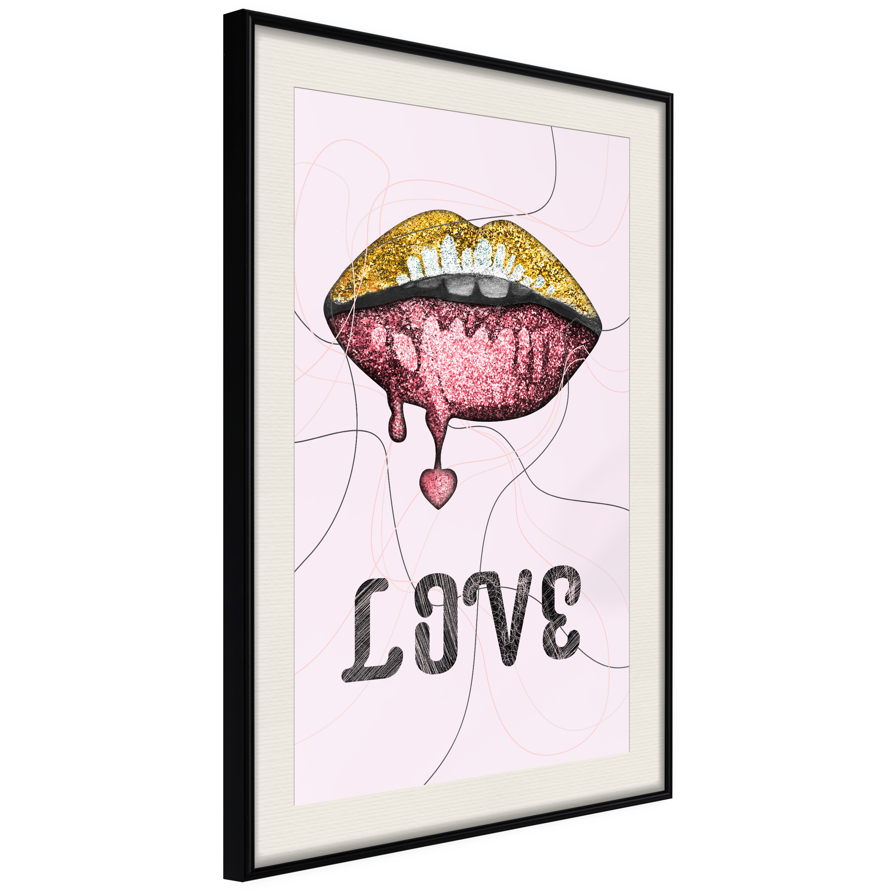 Poster Artgeist Affisch Liquid Lips