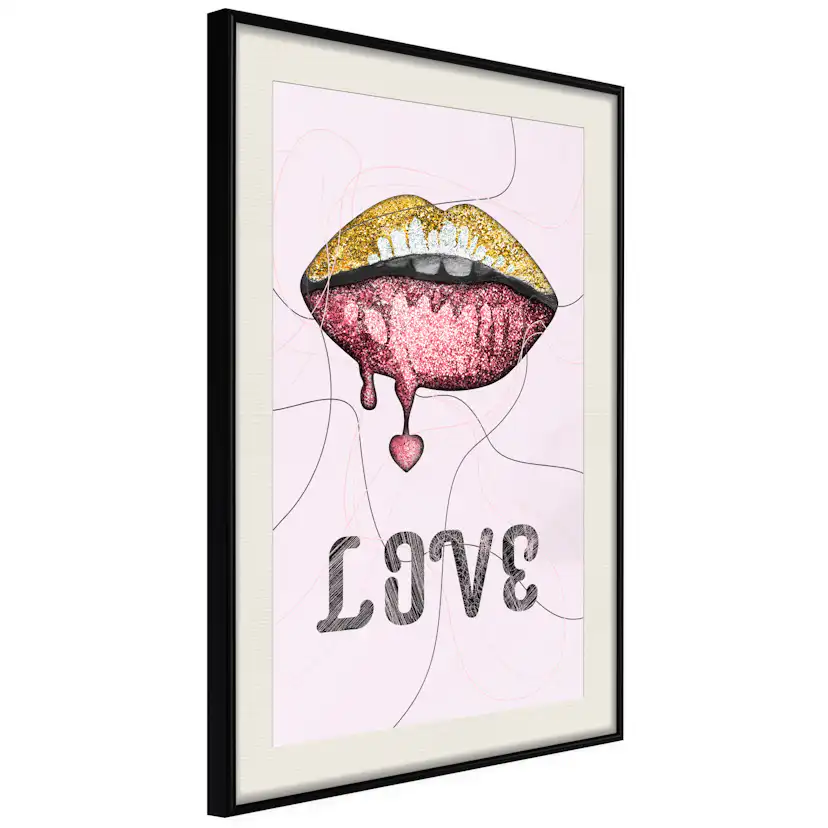 Poster Artgeist Affisch Liquid Lips