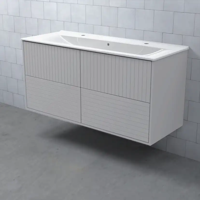 MEJDA Kommod Hög 120-45 Linje Ljusgrå Linje Ljusgrå