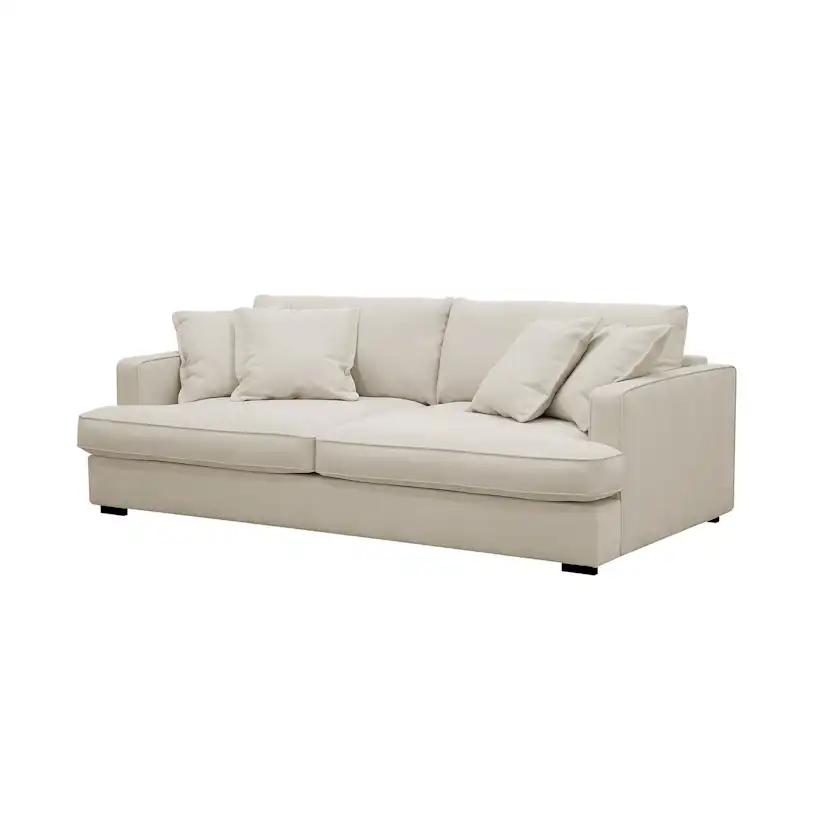 Soffa Scandinavian Choice Rossita Lyx 2,5-sits Extra djup i Tyg Storm 02, Beige Tygx