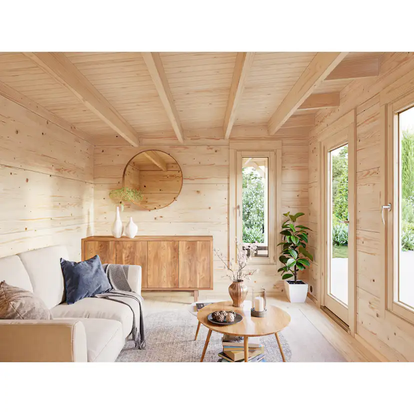 Trädgårdshus Palmako Grace 8,7+8,1 m2