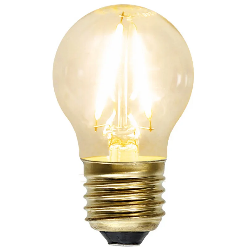 LED-lampa Star Trading Filament E27 G45 Soft Glow 1,5W