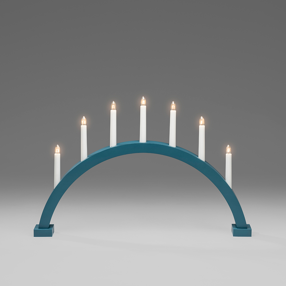 Adventsljusstake Gnosjö Konstsmide 7L Båge Stor