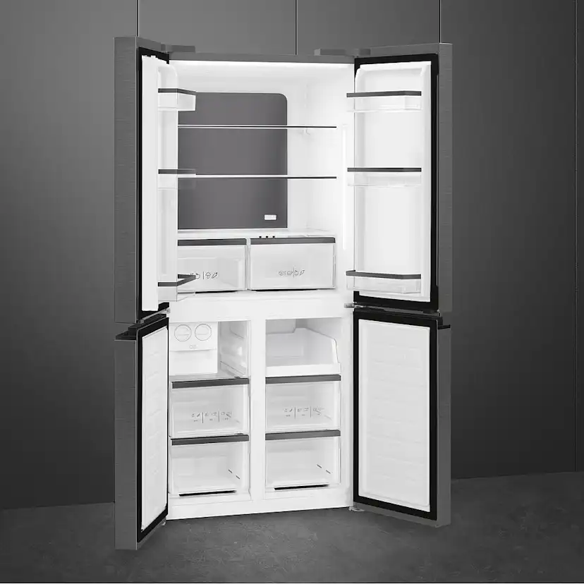 Kombinerad Kyl/Frys Smeg FQI60KD french door, Mörkt rostfritt stål