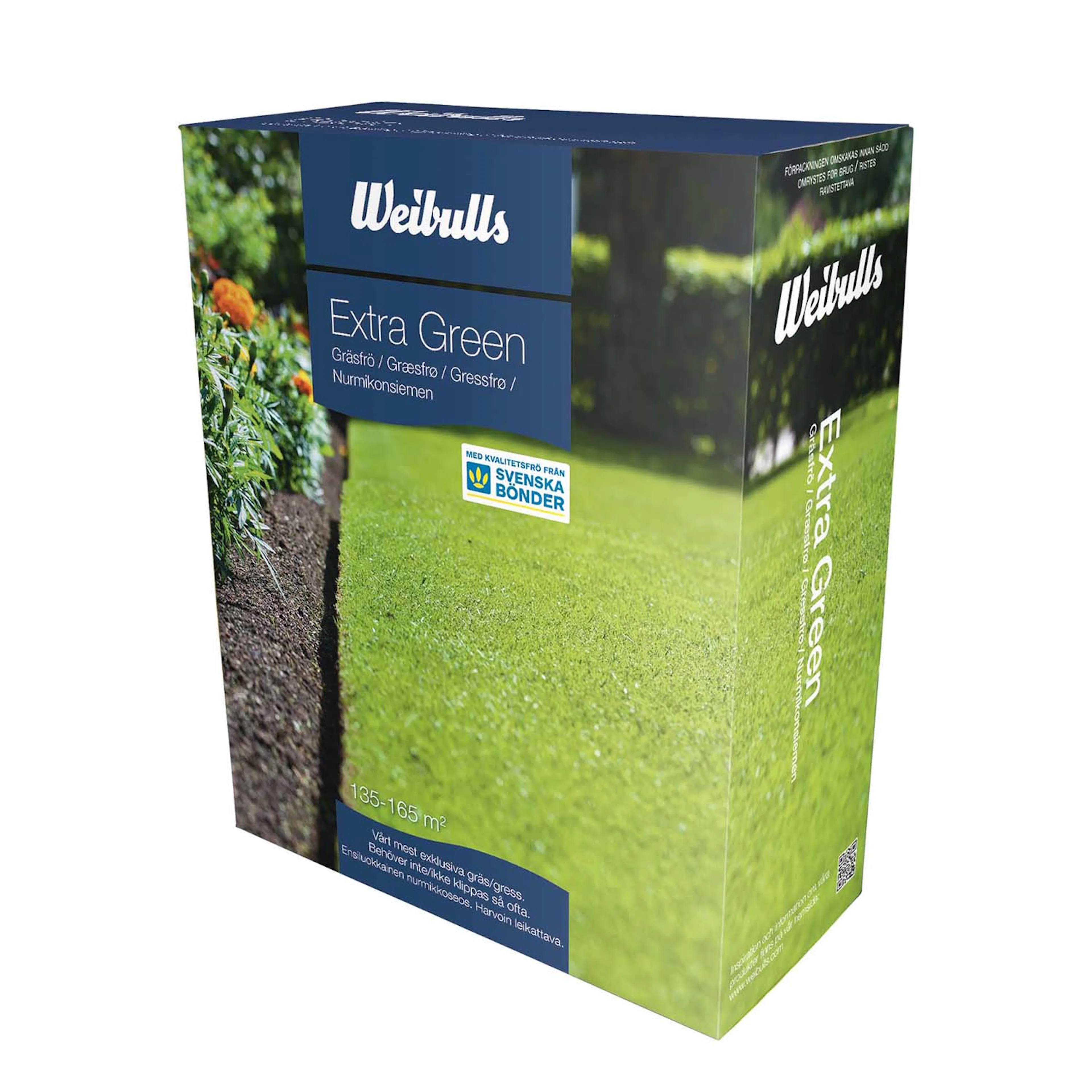 Gräsfrö Weibulls Extra Green Gräsfrö 3 kg, Slitstark & Tålig Gräsmatta
